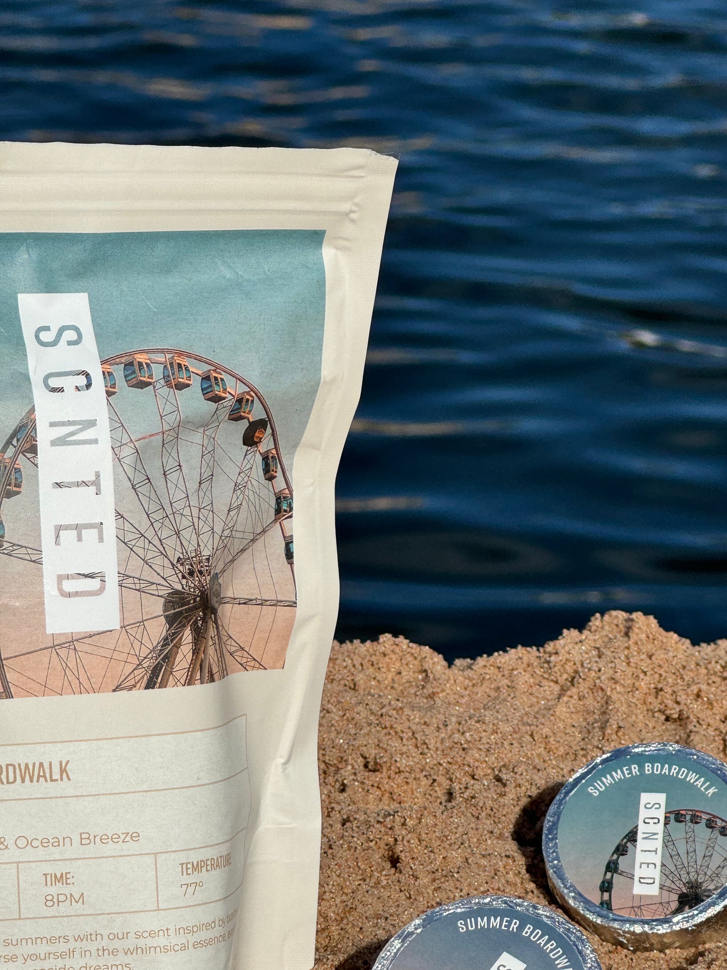 Cotton Candy and Ocean Breeze Shower Steamer Tablets – 6-Tablet Bag | Summer Boardwalk