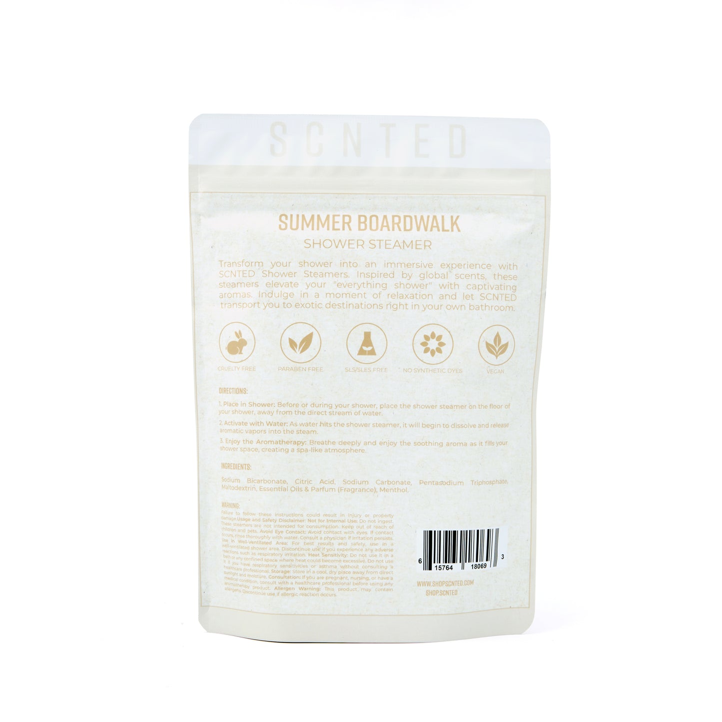 Cotton Candy and Ocean Breeze Shower Steamer Tablets – 6-Tablet Bag | Summer Boardwalk
