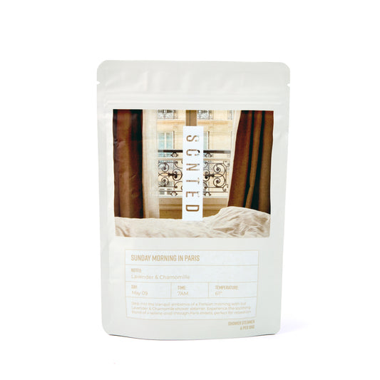 Lavender and Chamomile Shower Steamer Tablets – 6-Tablet Bag | Sunday Morning in Paris