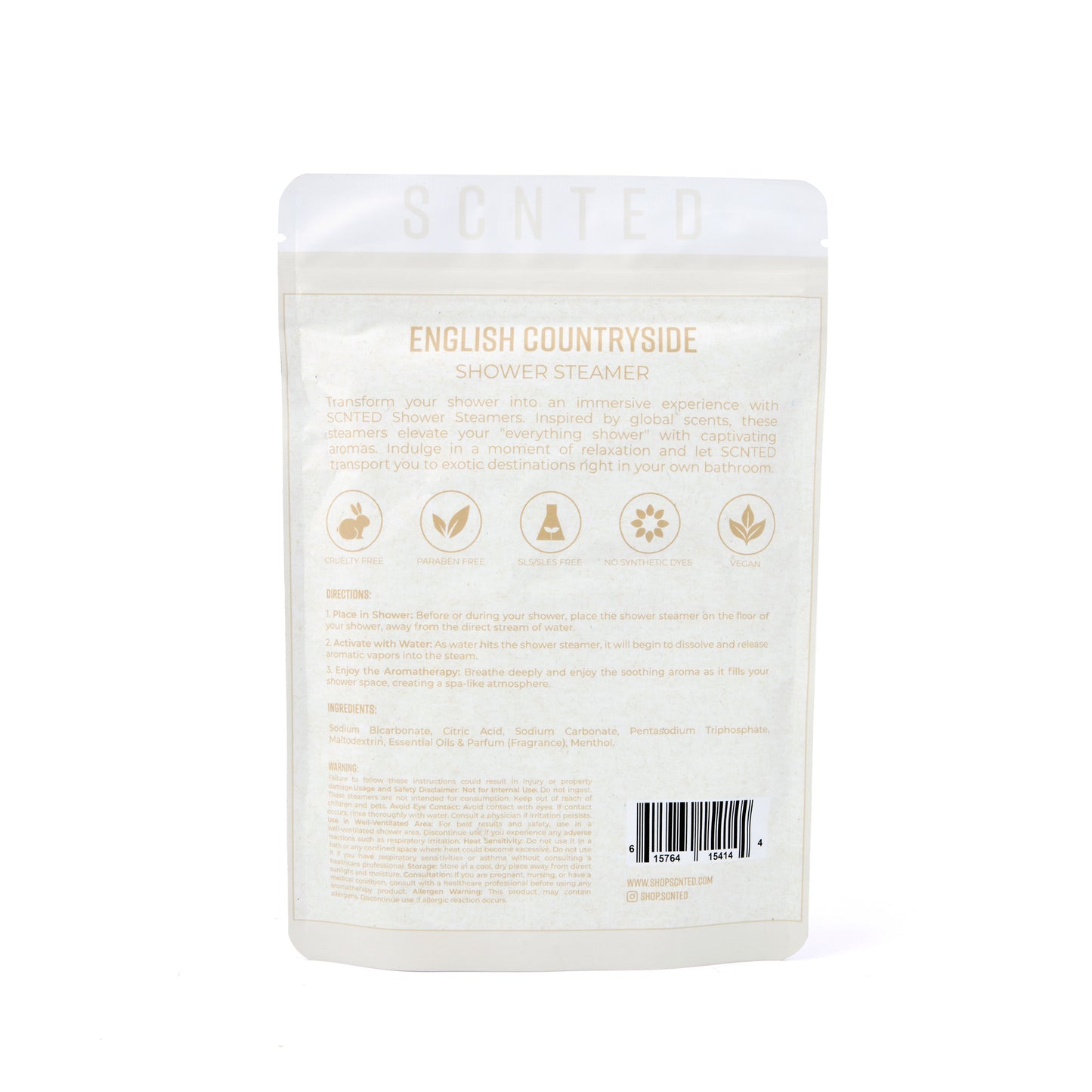 English Pear and Freesia Shower Steamer Tablets – 6-Tablet Bag | English Countryside